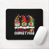 Cute Gnomes Merry Christmas Light Family Gnome Xma Mousepad (Mit Mouse)