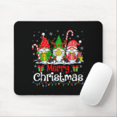 Cute Gnomes Merry Christmas Light Family Gnome Xma Mousepad (Mit Mouse)