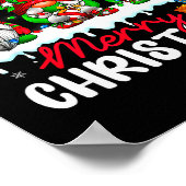 Cute Gnomes Merry Christmas Light Family Gnome Xma Poster (Ecke)