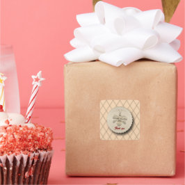 Cute Gold Bee Gift Quadratischer Aufkleber