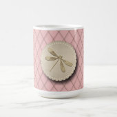 Cute Gold Dragonfly Kaffeetasse (Mittel)