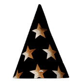 Cute Gold Star Black Wizard Partyhütchen (Rechts)