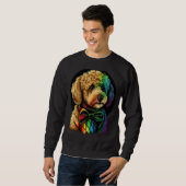 Cute Golden Doodle Dog on Goldendoodle Sweatshirt (Vorne ganz)