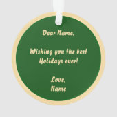 Cute Golden Doodle Ornament (Rückseite)