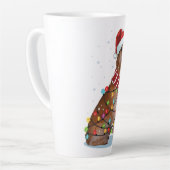Cute Golden Retriever Dog Funny Xmas Holiday Gift Milchtasse (Linke Ecke)