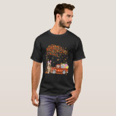 Cute Golden Retriever Egg Tree Easter Day Dog Dad T-Shirt (Vorne ganz)