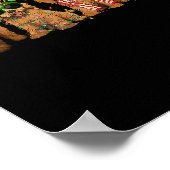 Cute Goldendoodle Dogs Christmas Lights Golden Doo Poster (Ecke)