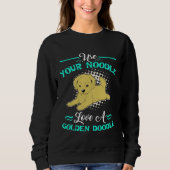 Cute Goldendoodle  Womens Love A Golden Doodle Sweatshirt (Vorderseite)