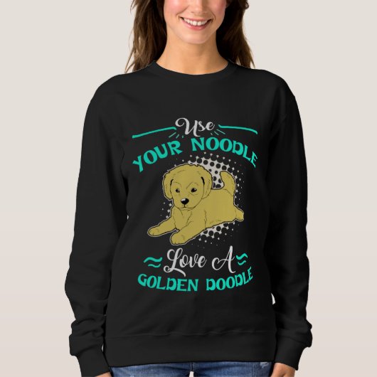 Cute Goldendoodle Womens Love A Golden Doodle Sweatshirt (Vorderseite)