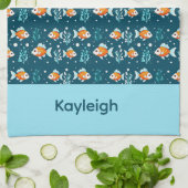 Cute Goldfish Towel Geschirrtuch (Gefaltet)