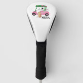 Cute Golf Cart – Minimal Summer Golf Headcover (Vorderseite)