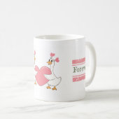 Cute Goose Couple Mug Together Forever Gift Kaffeetasse (VorderseiteRechts)