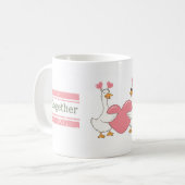 Cute Goose Couple Mug Together Forever Gift Kaffeetasse (Vorderseite Links)