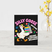 Cute Goose Inclusion Everyone Belongs Teacher Gift Karte (Gelbe Blume)