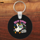 Cute Goose Inclusion Everyone Belongs Teacher Gift Schlüsselanhänger (Vorderseite)