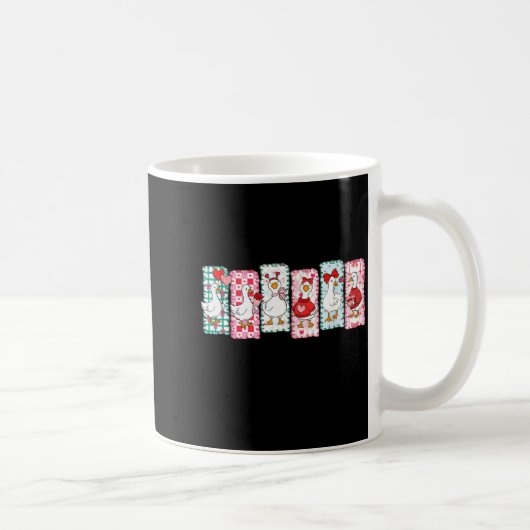 Cute Goose Valentine Coquette,duck Funny Gift Tee  Kaffeetasse (Rechts)