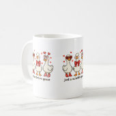 Cute Goose Valentine Mug Kaffeetasse (Vorderseite Links)