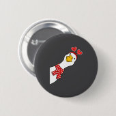 Cute Goose Xoxo Be Mine Happy Valentine's Day Wome Button (Vorne & Hinten)