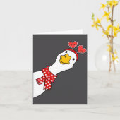 Cute Goose Xoxo Be Mine Happy Valentine's Day Wome Karte (Gelbe Blume)