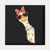 Cute Goose Xoxo Be Mine Happy Valentine's Day Wome Magnet (Vorne)