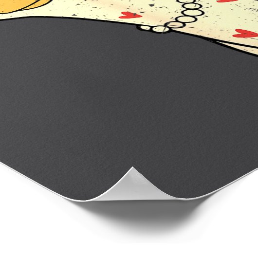 Cute Goose Xoxo Be Mine Happy Valentine's Day Wome Poster (Ecke)