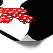 Cute Goose Xoxo Be Mine Happy Valentine's Day Wome Poster (Ecke)