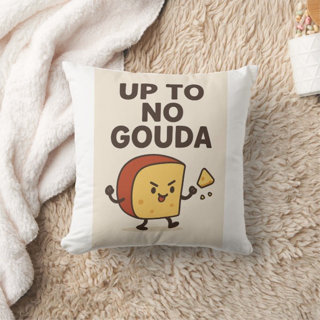 Cute Gouda Cartoon Pillow – Funny  Kissen (Decke)
