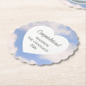 Cute Graduation 2026 Congratulations Message Heart Untersetzer (angewinkelt)