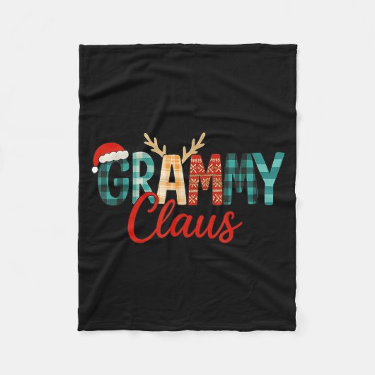 Cute Grammy Claus Christmas For Grandma Santa Hat  Fleecedecke (Vorderseite)