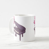 Cute Grand Piano Player Pianist Musician I Flaming Kaffeetasse (Vorderseite Links)
