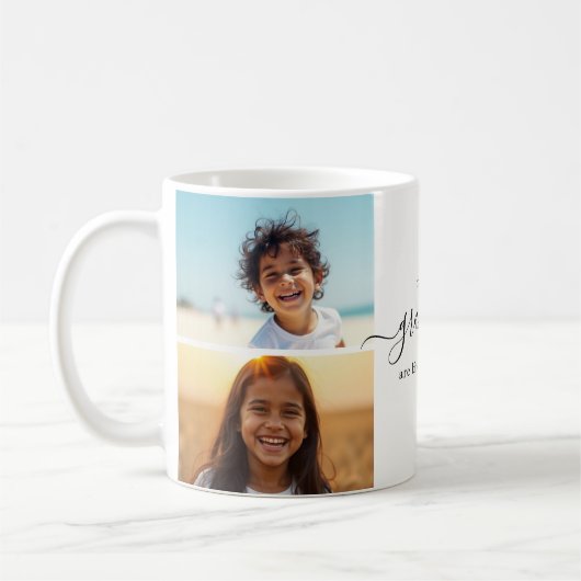 Cute Grandchildren Photo Collage for Grandma Kaffeetasse (Links)