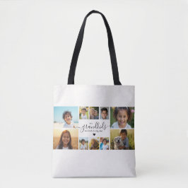 Cute Grandchildren Photo Collage for Grandma Tasche