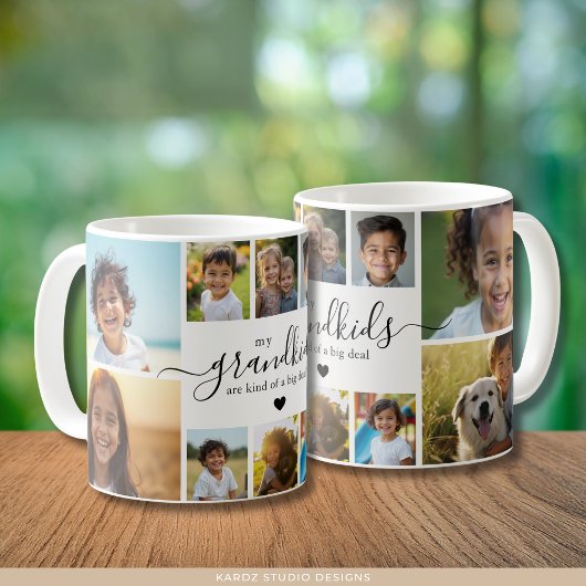 Cute Grandchildren Photo Collage for Grandmother Kaffeetasse