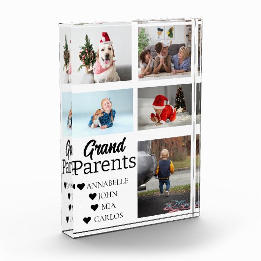 Cute Grandparents Grandchildren 5 Photo Collage Fotoblock (Links)