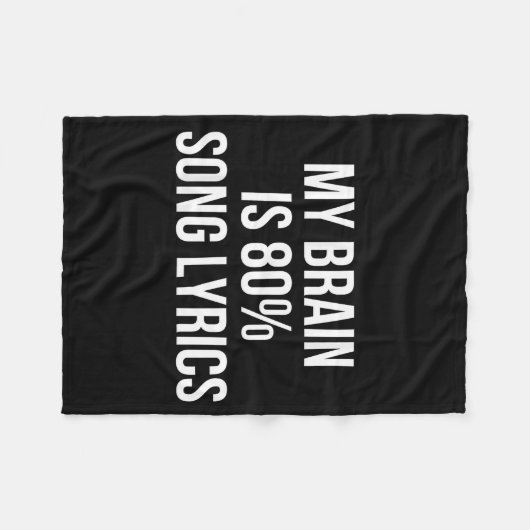 Cute Graphic Design Quote For Music Lover Cool  Fleecedecke (Vorderseite (Horizontal))