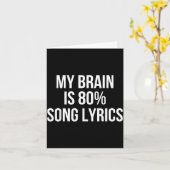 Cute Graphic Design Quote For Music Lover Cool Karte (Gelbe Blume)