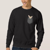 Cute Graphic Pocket Fennec Fox Sweatshirt (Vorderseite)