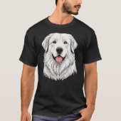 Cute Great Pyrenees Dog Breed T-Shirt (Vorderseite)