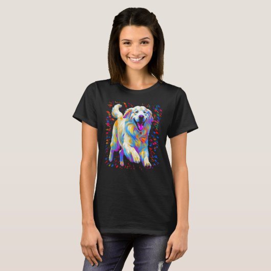 Cute Great Pyrenees Dog T-Shirt (Vorne ganz)