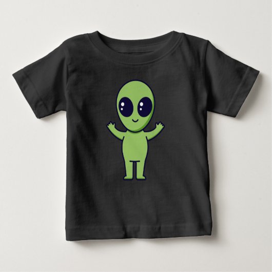 “Cute Green Alien Baby T-shirt (Vorderseite)