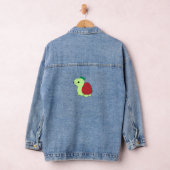 Cute green blushing strawberry turtle Classic T-Sh Jeansjacke (Hangar)