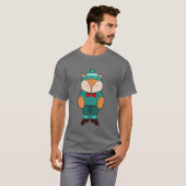 Cute green fox T-Shirt (Vorne ganz)