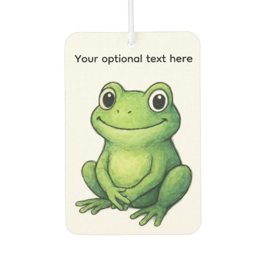 CUTE GREEN FROG AUTOLUFTERFRISCHER (Vorderseite)