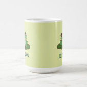 Cute Green Frog  Custom Mug Kaffeetasse (Mittel)