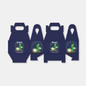 Cute green glow worm cartoon illustration geschenkschachtel (Ungefaltet)