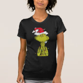 Cute Green Grinch Christmas Creature Design T-Shirt (Vorderseite)