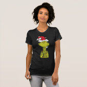Cute Green Grinch Christmas Creature Design T-Shirt (Vorne ganz)