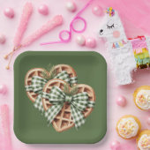 CUTE GREEN HOLIDAY CHRISTMAS PLAID THEME PAPPTELLER (Party)