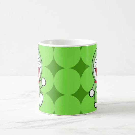Cute Green Mini Doraemon Anime Kaffeetasse (Mittel)