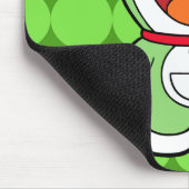 Cute Green Mini Doraemon Anime Mousepad (Ecke)